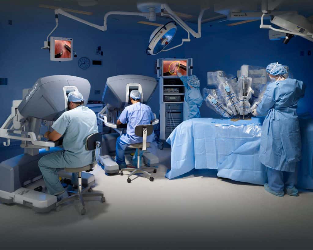 cirurgia robótica equipe
